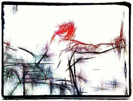A very, very manipulated digital drawing from my pic